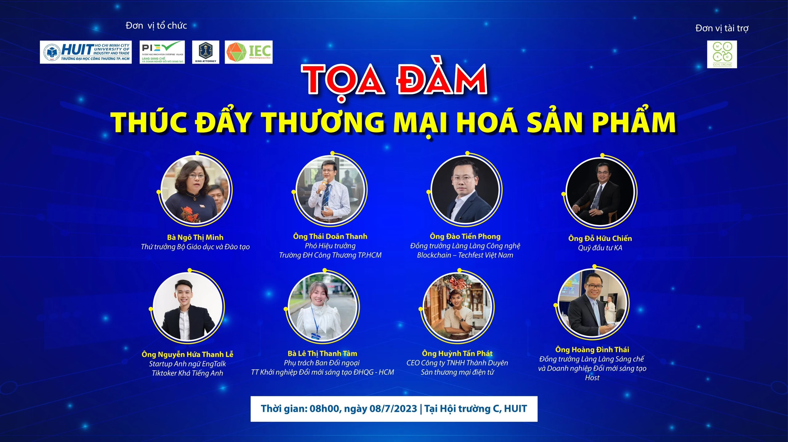 Tọa đàm "Thúc đẩy Thương mại hóa sản phẩm" gồm nhiều tham luận bám sát thực tiễn về vấn đề khởi nghiệp, đổi mới sáng tạo và sở hữu trí tuệ.