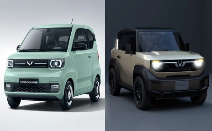 Có 300 triệu đồng, chọn ô tô điện mini VinFast VF 3 hay HongGuang Wuling Mini EV?