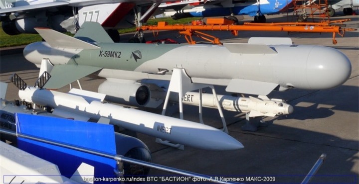 Tên lửa không đối đất Kh-59MK2 của Nga.