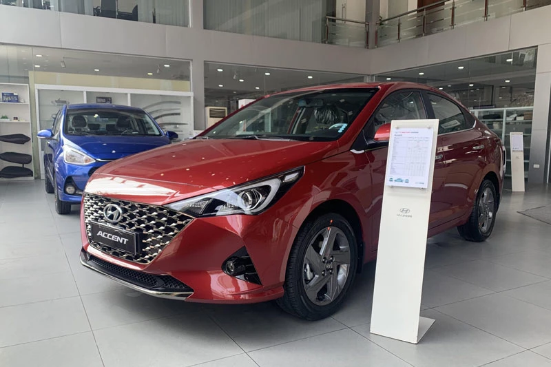 3. Hyundai Accent (doanh số: 1.539 chiếc).