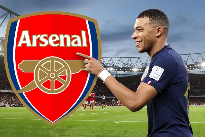 Arsenal muốn mua Mbappe.