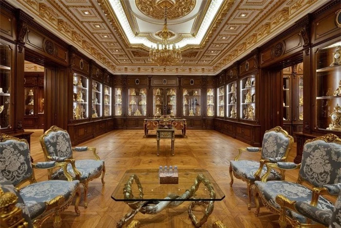 Cận cảnh bên trong căn biệt thự giá 4.800 tỷ đồng đắt nhất ở "thành phố vàng" Dubai: Nội thất dát vàng lá, đá cẩm thạch sáng lung linh - 5