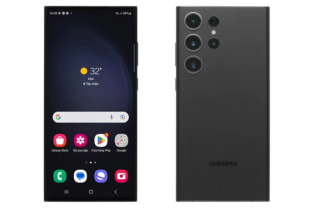 Samsung Galaxy S23 Ultra màu đen.