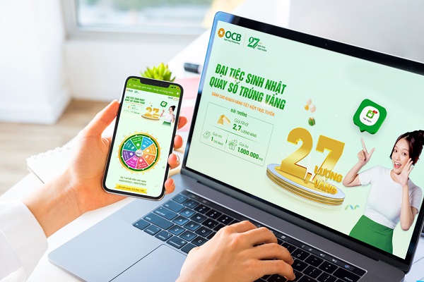 Cơ hội nhận vàng SBJ khi gửi tiết kiệm trên ngân hàng số OCB OMNI 