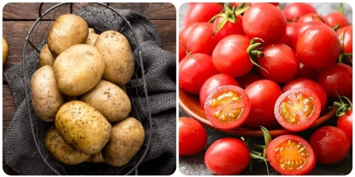 Cà chua kết hợp cùng khoai tây dễ gây rối loạn tiêu hóa