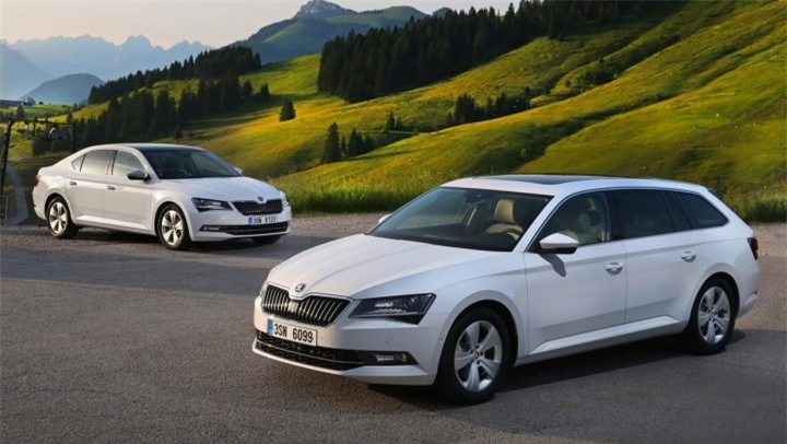 Mẫu xe Skoda Superb, phiên bản Wagon & Sedan.