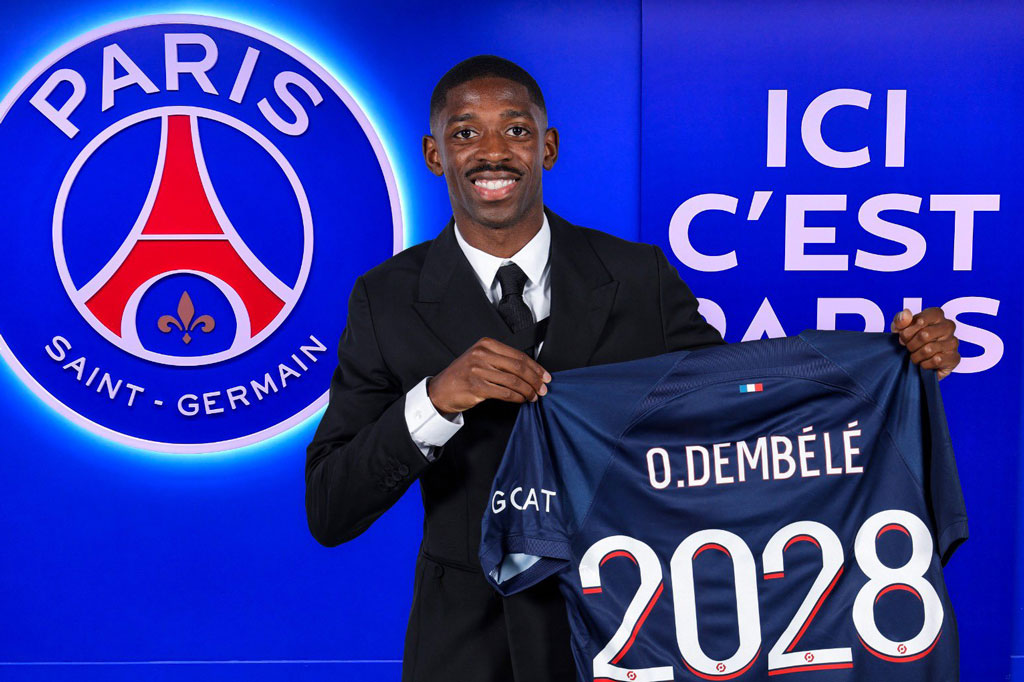 Ousmane Dembele chính thức gia nhập PSG