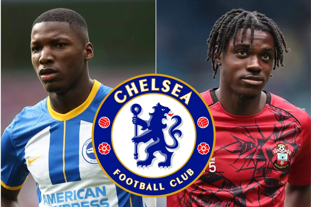Moises Caicedo và Romeo Lavia (phải) sắp gia nhập Chelsea?
