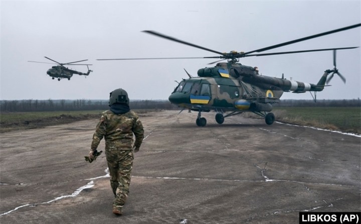Trực thăng Mi-24 của Ukraine.