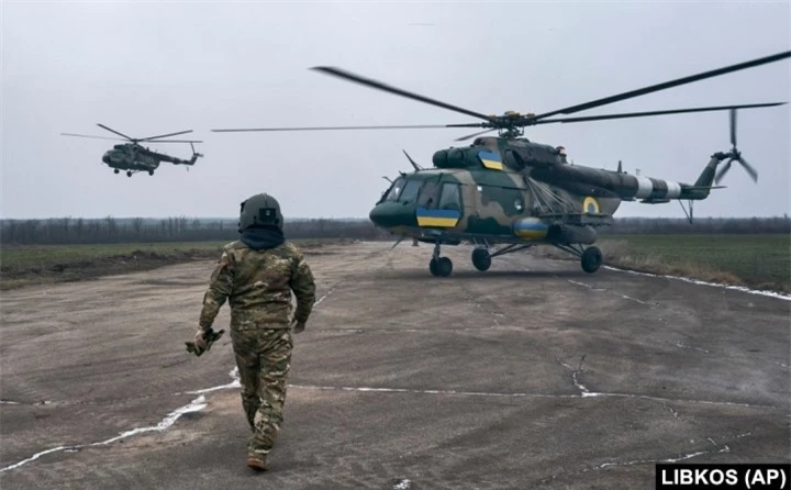 Trực thăng Mi-24 của Ukraine.