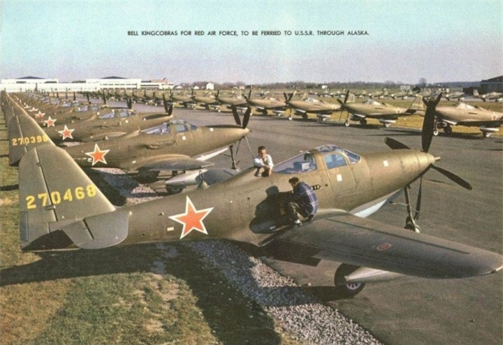 Máy bay P-63 Kingcobra.