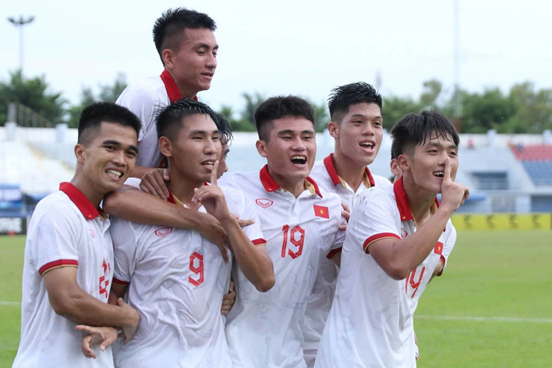 U23 Việt Nam dễ dàng giành chiến thắng. Ảnh: VFF.