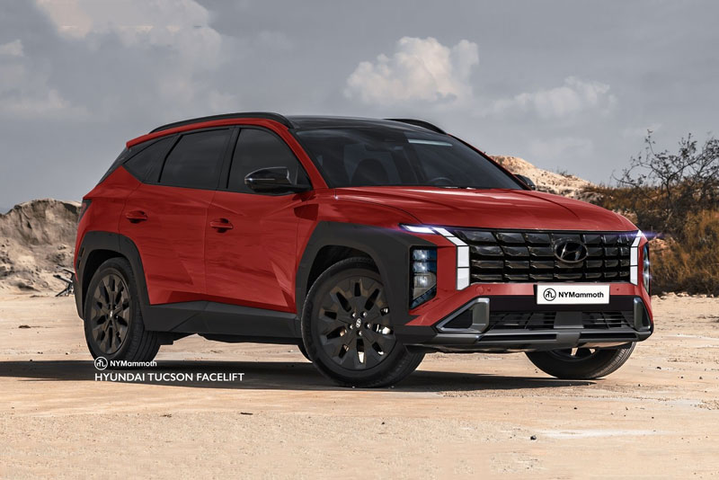 Hé lộ hình ảnh Hyundai Tucson 2024 sắp ra mắt