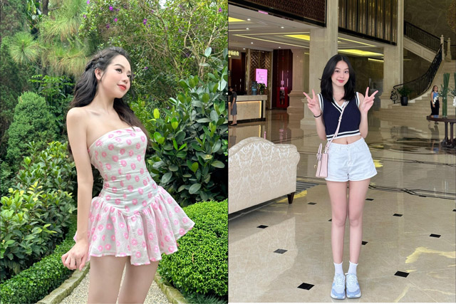 Hoa hậu Thanh Thủy khoe chân dài ngút ngàn