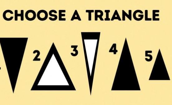 Trắc nghiệm: Tiết lộ bí mật về bản thân chỉ qua một hình tam giác