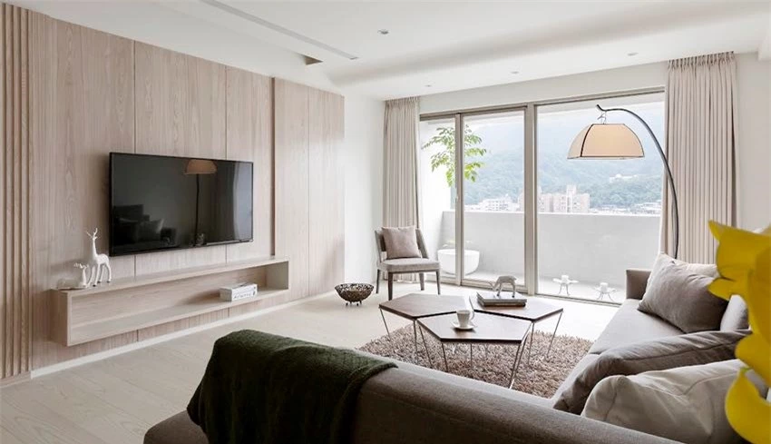 Thiết kế phòng khách với phong cách tối giản cho căn hộ chung cư