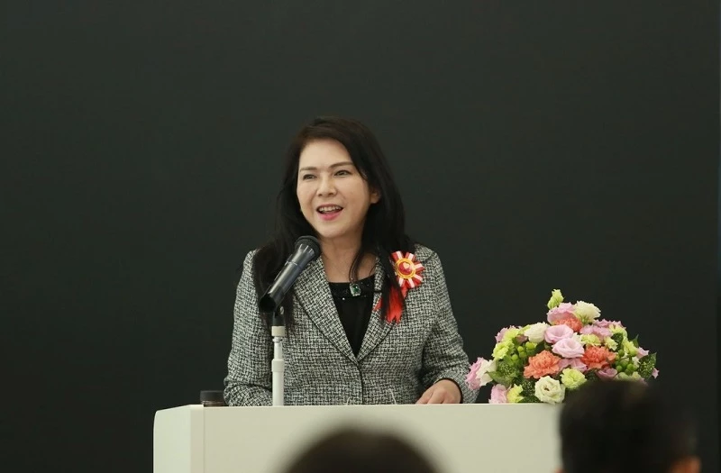 Bà Tống Thị Kim Giao - tân Chủ tịch Hiệp hội Doanh nghiệp Việt Nam tại Nhật Bản (VJBA).