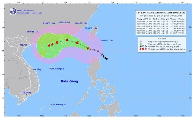 Bão Saola ảnh hưởng đến thời tiết dịp nghỉ lễ 2/9 thế nào? - Ảnh 1.