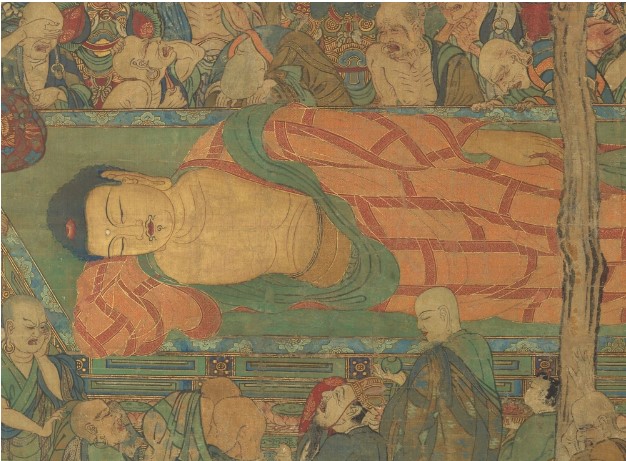 Phóng to bức tranh Đức Phật nhập Niết bàn, chuyên gia trầm trồ: Chỉ có 2 người không đau khổ