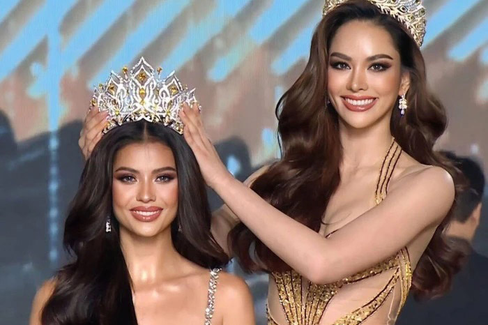 Vẻ đẹp nóng bỏng của Hoa hậu Hoàn vũ Thái Lan vừa đăng quang