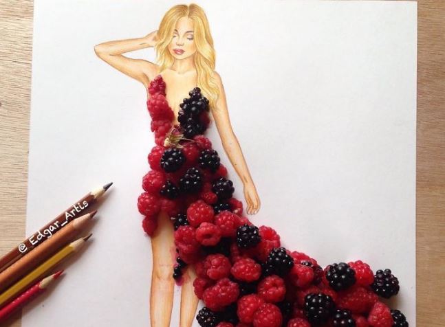 Ngắm mãi không chán với những bộ sưu tập thời trang từ thực phẩm