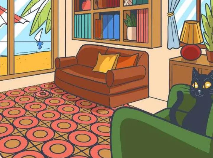 Chỉ 1% người thông minh nhất mới phát hiện ra chiếc bánh rán đang được giấu trong căn phòng sau 7 giây!