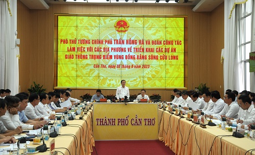 Phó Thủ tướng Trần Hồng Hà chỉ đạo gỡ khó các dự án cao tốc vùng Đồng bằng sông Cửu Long