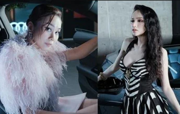 Cùng 'thả dáng' bên xế hộp, Thanh Hằng - Hương Giang ai thần thái đỉnh hơn?