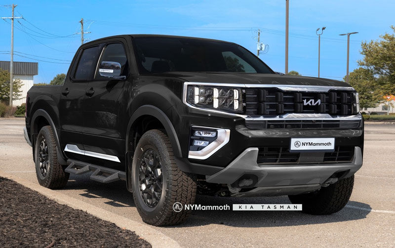 Hé lộ thiết kế cực 'chất' của xe bán tải Kia Tasman sắp ra mắt