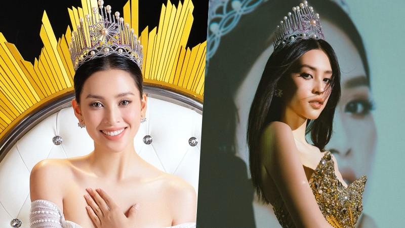 Tiểu Vy diện đầm hở vai, khoe nhan sắc “vạn người mê” trong bộ ảnh kỷ niệm 5 năm đăng quang