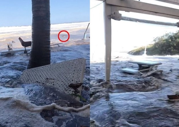 Kho&#x1EA3;nh kh&#x1EAF;c s&#xF3;ng th&#x1EA7;n &#x1EAD;p v&#xE0;o qu&#xE1;n &#x103;n ven bi&#x1EC3;n cu&#x1ED1;n ph&#x103;ng th&#x1EF1;c kh&#xE1;ch ra bi&#x1EC3;n, di&#x1EC5;n bi&#x1EBF;n sau &#x111;&#xF3; khi&#x1EBF;n m&#x1ECD;i ng&#x1B0;&#x1EDD;i n&#xED;n th&#x1EDF;