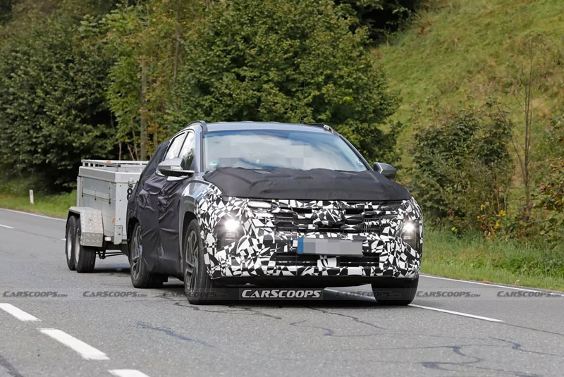 Hyundai Tucson bản nâng cấp khoe thiết kế mới trên đường chạy thử