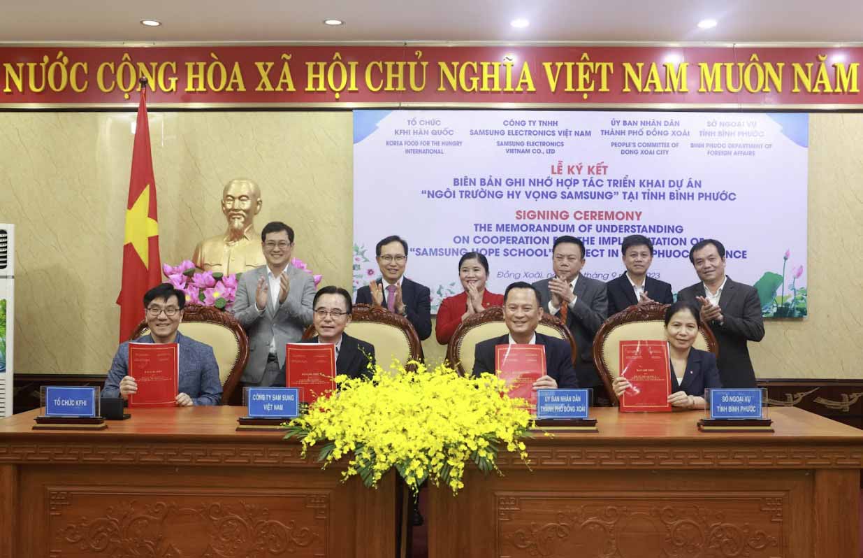 Xây dựng Ngôi trường Hy vọng tại Bình Phước