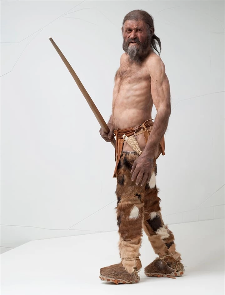 Hình ảnh phục dựng Người băng Otzi. (Ảnh: Science)