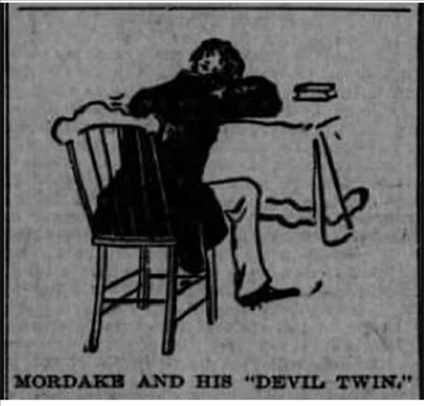 Minh họa bài viết về Edward Mordake trên tờ Boston Sunday Post năm 1889. ảnh 1