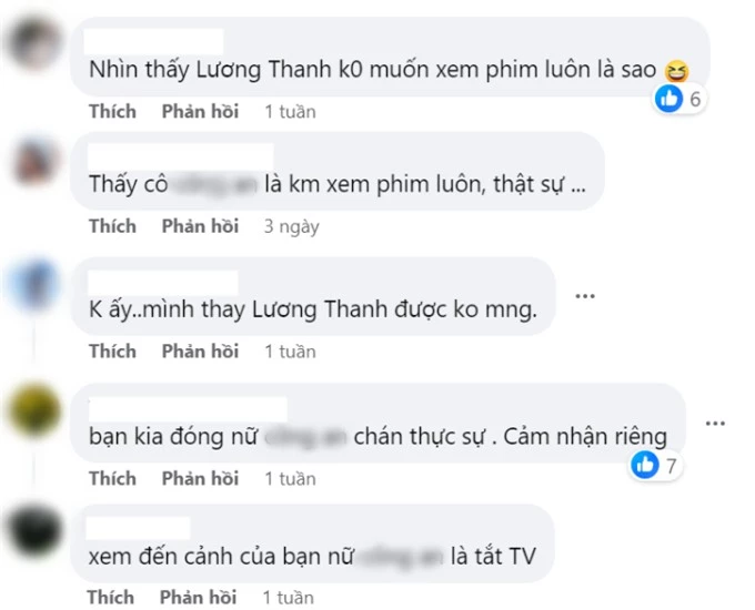 Bình luận của khán giả về Lương Thanh
