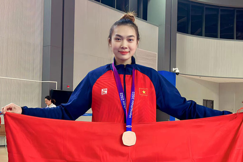 Dung mạo xinh đẹp của nữ võ sĩ taekwondo Việt Nam vừa giành huy chương tại Asiad 19