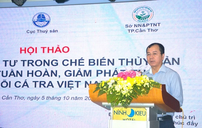 Cục trưởng Cục Thủy sản Trần Đình Luân nhấn mạnh vai trò kinh tế tuần hoàn, giảm phát thải trong ch