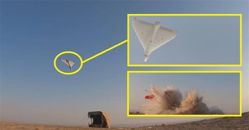 UAV cảm tử Shahed-136 đã mất tác dụng trước pháo phòng không tự hành Gepard. ảnh 1
