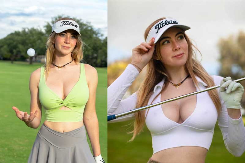 'Ngộp thở' trước thân hình nóng bỏng của 'nữ hoàng sân golf' Mỹ