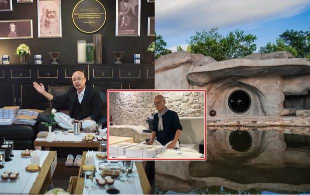 Ở ẩn, thông linh trong hang đá hơn 10 năm, ông Đặng Lê Nguyên Vũ vẫn 'vượt mặt' cơ ngơi của vợ cũ