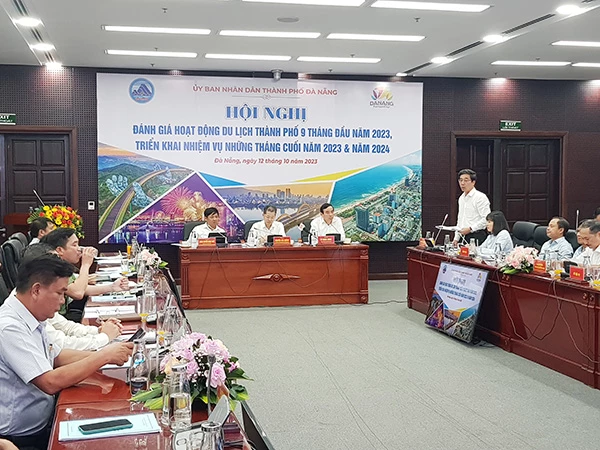 Hội nghị đánh giá kết quả hoạt động dịch vụ du lịch Đà Nẵng 9 tháng năm 2023.