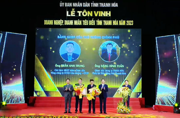 Tôn vinh doanh nghiệp, doanh nhân tiêu biểu tỉnh Thanh Hóa năm 2023