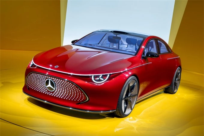 Mẫu xe ý tưởng CLA thuần điện mà Mercedes mang tới IAA 2023.