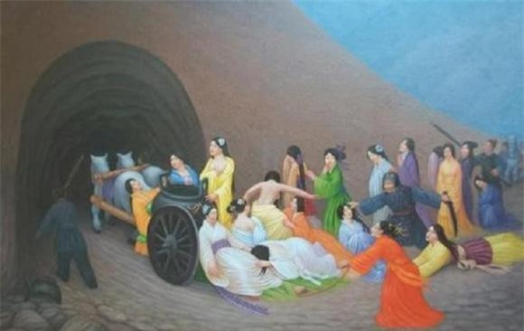 tuẫn táng 0 tuẫn táng, phi tần, phong tục tuẫn táng, thủ lăng