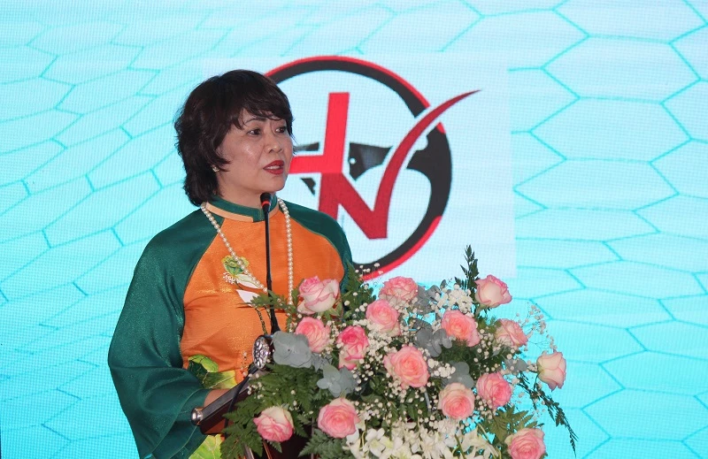 bà Nguyễn Thị Bích Huệ - Chủ tịch CLB Nữ doanh nhân tỉnh Lâm Đồng