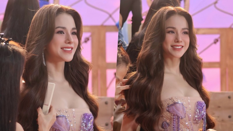 Bất ngờ nhan sắc Diệp Lâm Anh qua 'cam thường' trong hậu trường