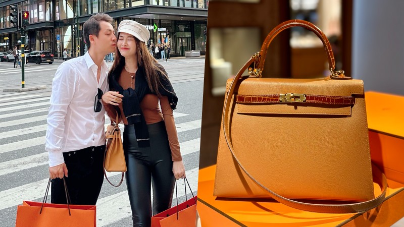 Chiều vợ như Đăng Khôi: Đưa đi du lịch Châu Âu, tặng luôn túi Hermès mừng 20/10