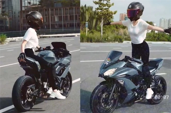 Ngọc Trinh bị netizen chỉ trích vì đăng tải hàng loạt những video lái xe moto với nhiều động tác nguy hiểm 