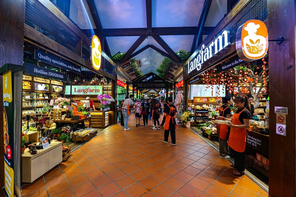 Cửa hàng L'angfarm tại Sun World Bà Nà Hills Đà Nẵng.